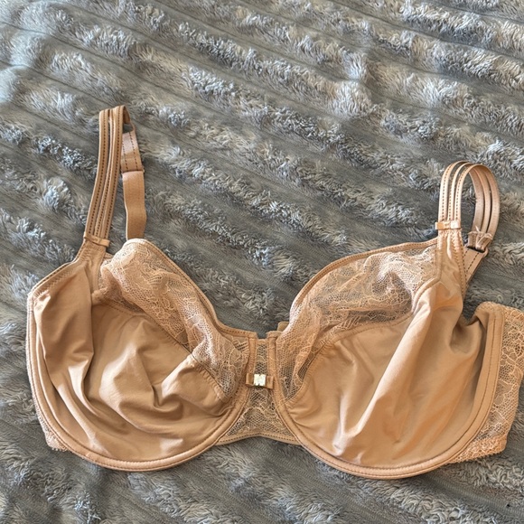 Chantelle Tan Lace Bra - Picture 1 of 6